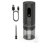 CEVING First Grind-While-Charging Rechargeable Coffee Grinder, 1.7X Faster Grinding with 38 External Adjustable Settings, Conical Ceramic Burrs & 2000mAh Battery, Portable for Travel, Camping, etc.