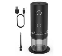 CEVING First Grind-While-Charging Rechargeable Coffee Grinder, 1.7X Faster Grinding with 38 External Adjustable Settings, Conical Ceramic Burrs & 2000mAh Battery, Portable for Travel, Camping, etc.