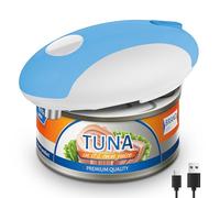CEVING USB Rechargeable Electric Can Opener, One-Touch & Hands-Free, Blue