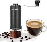 CEVING World's First 60g Large Capacity Manual Coffee Grinder,Gray