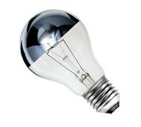 CEW COLCHESTER ELECTRICAL WHOLESALE LTD 2X Crown Silver Top Reflector Dimmable GLS Light Bulb 100Watt ES Screw Cap