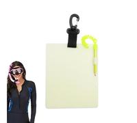 Ceweao Diving Writing Board - Waterproof Luminous Dive Gear | Glow in the Dark Diving Notepad - for Underwater Snorkeling Cave Lake Exploration Training Divers Beginner