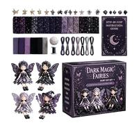 Ceweao Fairy Patch-Work DIY Collection, Fairy Handmade Sewing Kit - Make 4pcs Winged Cloth Doll, Fabric Full Supplies DIY Craft Set for Beginner Craft Lovers