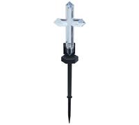 Ceweao Solar Crosses for Outdoors Cross Shape Lighting with Stake