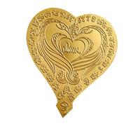 Ceweao Thai Buddha , Thai Buddha Leaf Gold Card Charm | Sign Scripture Runes Necklace Charm Religious for Health Fortune