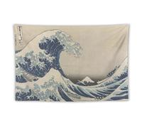 CEWO Katsushika Hokusai The Great Wave of Kanagawa Poster Wall Art Prints Tapestry Gifts Photo Picture Painting Tapestries Room Decor Home Decorative 60"x90"