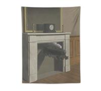 CEWO Time Transfixed René Magritte Painter Poster Cool Tapestry Art Prints Wall Painting Artworks Tapestries Hanging Picture Gift Bedroom Home Decor 30"x40"