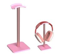 Cewomuc Headphone Stand - Headset Stand with Aluminum Hanger, Headphone Holder for AirPods Max, Sony, Bose, Beats and More (Pink)