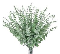 CEWOR 36pcs Eucalyptus Stems Decor 14.1 Inch Artificial Eucalyptus Leaves Fake Greenery Branches for Wedding Centerpiece Flower Floral Arrangement Farmhouse Spring Home Decoration