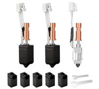 CEWROM Upgraded Kobra S1 Ceramic Hotend, 3 Pieces 0.2 mm 0.4 mm 0.6 mm Stainless Steel Print Head Kit, Print Head Heatsink Block Heating Cartridge Thermistor Hardened Steel Nozzle with Extra 5PK