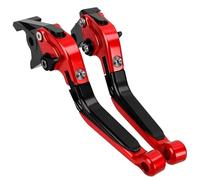CEWSUIO Brake Lever Compatible with Aprilia for Tuono V4 1100RR for Factory 2017-2022 for RS660 Motorcycle Adjustable Handle CNC Aluminium Brake Clutch Levers(Red-Black)