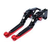 CEWSUIO Brake Lever Compatible with for YZF-R1 2009 2010 2011 2012 2013 2014 Motorcycle Adjustable CNC Folding Extendable Brake Clutch Handles Levers(Red)
