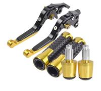 CEWSUIO Brake Lever Compatible with Suzuki for GSR600 2011 2010 2009 2008 2007 2006 Motorcycle Brake Clutch Levers 22mm Handle End Handlebar Grips Ends Levers(Yellow)