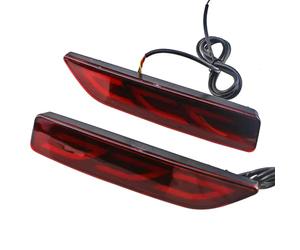 CEWSUIO Car Rear Tailgate Reflector Compatible With BRV For BR-V 2015-2019 For CRV 2007-2009 2Pcs Left Right Car Rear Bumper Reflector Light Brake Lights Accessories(2 functions)