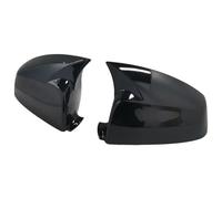 CEWSUIO Rearview Mirror Cap Compatible With BMW 5-Series E60 E61 LCI Sedan 2008 2009 2010 Carbon Fiber Pattern Black Side For Wing Rearview Mirror Cover Cap Accessories(Black One Pair)