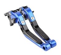 CEWSUIO Rider Control Compatible with Suzuki for GSX250 for GW250 for DL250 for GSX250R Motorcycle Clutch Brake Lever Set Foldable Adjustable Handle Levers(Blue,B)