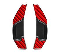 CEWSUIO Shift Flap Compatible with Toyota for Mark X 2010-2019 for Levin 2014-2018 Car Interior Steering Wheel Controller Shift Paddle Extension Car Universal Picks(Carbon Fiber Red)