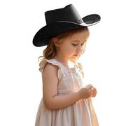 Cexiakong Cowboy Hat Girl Western Sun Hat Cowgirl Hats Western Parties Suede Cowboy Hat Perfect Halloween and Cosplay Leather Look Fancy Dress Hat for Carnival