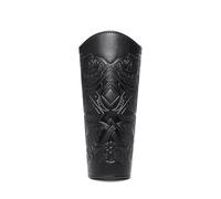 Cexiakong Medieval Leather Bracers for Men Embossed Sword Viking Leather Arm Guard Arm Guard Arm Guard Bracelet Gloves Outfite Accessories 1 Pair Viking, black2, One Size