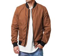 Cexiakong Men's Aviator Jacket, Lightweight Thin Transition Jacket, Windbreak Jacket, Bomber Jacket, Wind Jacket, College Jacket, Autumn Winter Soft Pilot Jacket, Summer Jackets, Casual Cycling Jacket