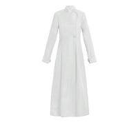 Cexiakong Women's Soutane Choir Soutane Church Robe Minister Robe Clergy Pulpit Liturgical Black White Handmade Clergy Soutane Pulpit Anglican Robe, White, L