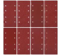 Cexovo Sandpaper Set, 56-Piece Sandpaper Velcro Sanding Sheet Set 93 x 185 mm Grit 40/60/80/120/180/240/320/400 8 Holes Accessories for Multi Sanders Orbital Sander for Wood, Metal and Paint