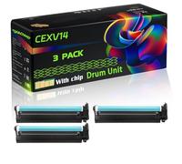 CEXV14 Compatible for Canon Drum Unit with Chip iR2016 iR2016I iR2016J iR2018 iR2018i iR2020 iR2020I iR2022 Printers (3 Pack Black)