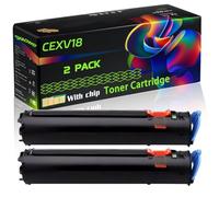 CEXV18 Compatible for Canon Toner Cartridge with Chip iR 1022 iR1018 iR1018J iR1020 iR1020J iR1022A Printers (2-Pack Black)