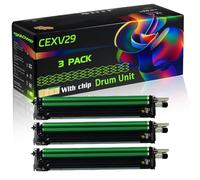 CEXV29 Compatible for Canon Drum Unit with Chip iR ADVANCE C5240i iRC5030 iRC5030i iRC5035 Printers (3 Pack Black)