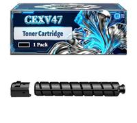CEXV47 Toner Cartridge Compatible for Canon iR ADVANCE C250i C350i C350P C351iF Printers, With Chip Large Capacity 5300 Pages (1 Pack Black)