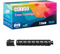 CEXV55 Toner Cartridge Compatible with Canon imageRUNNER ADVANCE DX C257 DX C257i DX C357 DX C357i Printer, High-Yield Ideal for High-Volume Printing (Cyan)