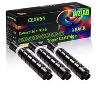CEXV64 C-EXV64 Compatible for Canon Toner Cartridge with Chip imageRUNNER Advance DX C3900 C3922i C3926i C3930i Printers (3 Pack Black)