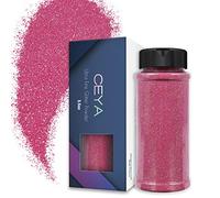 Ceya 3.5oz/ 100g Ultra Fine Glitter Powder Cameo Pink Iridescent Glitter 1/128” 0.008” 0.2mm for Slime Epoxy Resin Craft Tumbler Jewelry Nail Art Festival Makeup Scrapbook Painting Wedding Cards