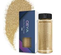 Ceya 3.5oz/ 100g Ultra Fine Glitter Powder Champagne Gold Glitter 1/128” 0.008” 0.2mm for Resin Tumbler Jewelry Nail Art Face Body Festival Makeup Scrapbook Wedding Cards Painting Arts