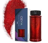 Ceya 3.5oz/ 100g Ultra Fine Glitter Powder Laser Wine Red Holographic Glitter 1/128” 0.008” 0.2mm for Slime Epoxy Resin Craft Tumbler Jewelry Nail Art Festival Makeup Scrapbook Painting Wedding Cards