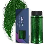 Ceya 3.5oz/ 100g Ultra Fine Glitter Powder Light Green Glitter 1/128” 0.008” 0.2mm for Slime Epoxy Resin Craft Tumbler Jewelry Nail Art Festival Makeup Scrapbook Painting Wedding Cards