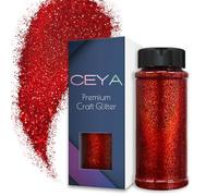 Ceya 3.5oz/ 100g Ultra Fine Glitter Powder Wine Red Holographic Glitter