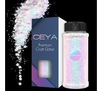 Ceya Chameleon Chunky Glitter,3.5oz/100g Flamingo Opal Color Shift Glitter