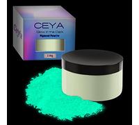 Ceya Fluorescent Blue-Green Glow Powder, 5.3oz/150g Glow in The Dark Pigment, Luminous Resin Color for Epoxy Resin Slime, Nail Art, Party DIY Crafts