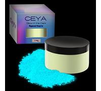 Ceya Fluorescent Sky Blue Glow Powder, 5.3oz/150g Glow in The Dark Pigment, Luminous Resin Color for Epoxy Resin Slime Paint Nail Art Party DIY Crafts