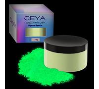 Ceya Fluorescent Yellow-Blue Glow Powder, 5.3oz/150g Glow in The Dark Pigment, Luminous Resin Color for Epoxy Resin Slime Paint Nail Art Party DIY Crafts