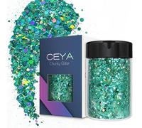 Ceya Holographic Chunky Glitter, 4.9oz/ 140g Spring Green Craft Glitter