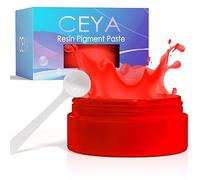 Ceya Red Resin Pigment Paste, 3.5oz/ 100g Epoxy Dye Pigment Opaque Epoxy Resin Tint Higher Concentrated Colorant for Resin Coloring, Crafts Supplies, DIY Art, Tumblers, Cups, Jewelry Making, Paint