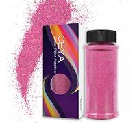 Ceya Ultra Fine Glitter Paint Additive, 3.5oz/ 100g Sachet Pink Glitter Wall Paint 1/128” 0.008” 0.2mm for Emulsion Wall, Ceiling, Furniture, Interior Decor, Acrylic, Varnish, Satin, Flat