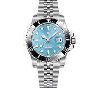 CEYADG Pagani Design Automatic Mechanical Watch for Men PD1661, NH35/NH36 Movement, Sapphire Glass, Stainless Steel Watch, 40mm，Date Display, sky blue-5z, causal business