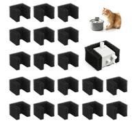 CEYAZYE 20 Pack Foam Filters Replacement for Pet Water Fountain, Cat Dog Drinking Sponge Filter