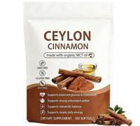 Ceylon Cinnamon Softgels with Organic MCT Oil, Natural Herbal Dietary Supplement, 300 Softgels, GMO Gluten Soy Free