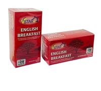 Ceylon English Breakfast Tea Bags - 25 x 2g per Pack - Premium Sri Lankan Black Tea, Rich Full-Bodied Flavor - Perfect for Morning or Afternoon Tea (2 x Boxes)