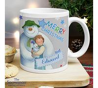 Ceylon Teabox Personalised The Snowman and The Snowdog Blue Mug Personalised Mug Gift Personalised Mug