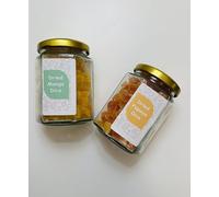 Ceylona Premium Dried Fruits Dice Jar Set - 2 Tropical Superfruit Snacks in 280ml Reusable Glass Jars Sugar Coated, Gift-Ready Dried Fruits